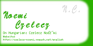 noemi czelecz business card